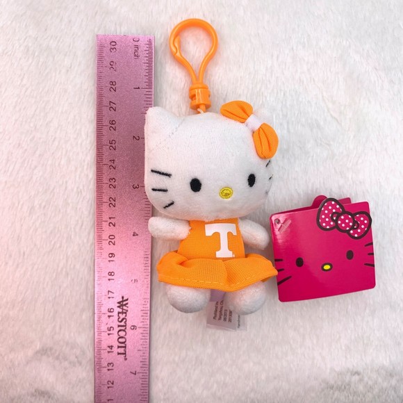 Sanrio Hello Kitty Plush Keychain Backpack Clip University TN Vols Collegiate - Picture 7 of 9